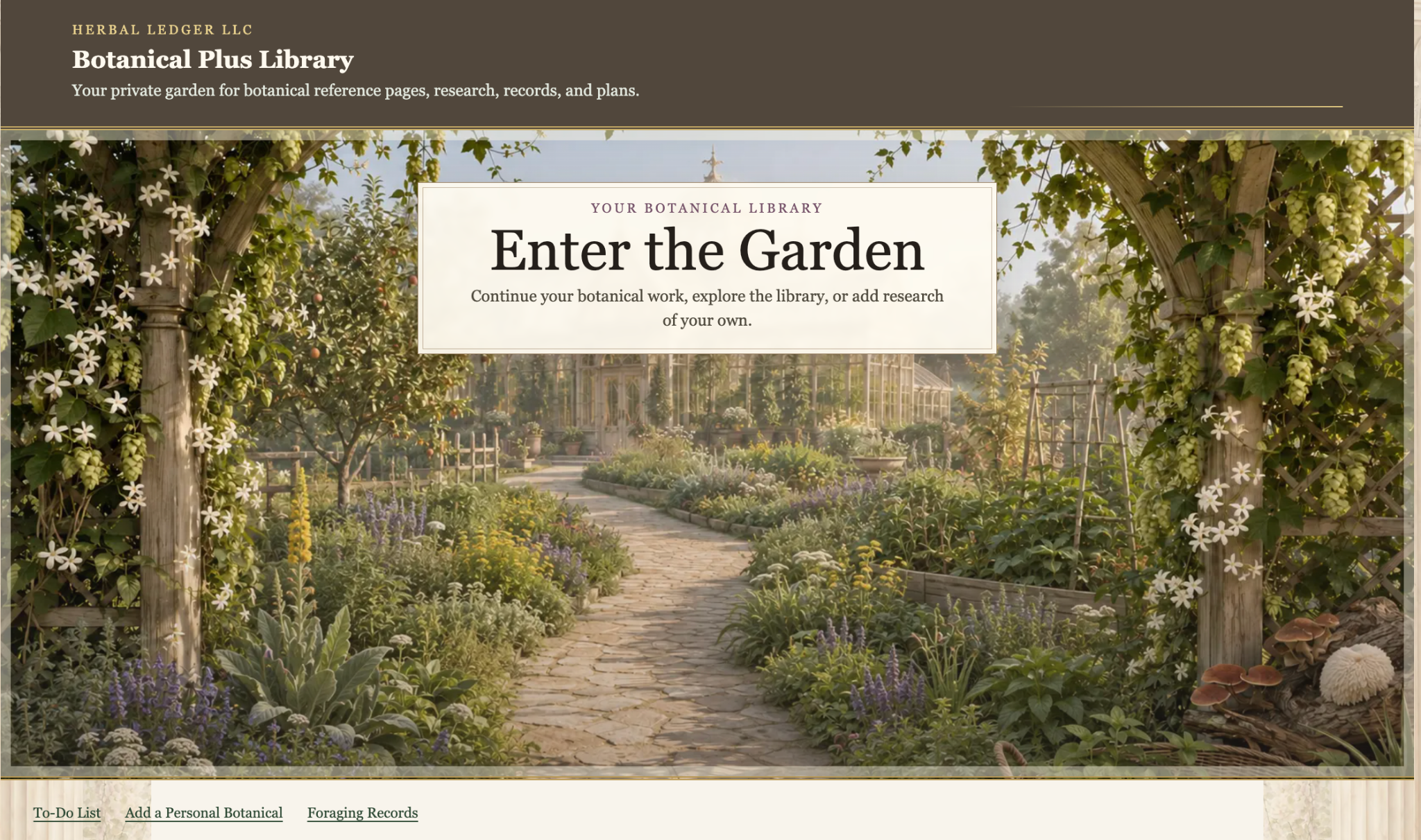 Botanical Plus Library in Herbal Ledger LLC